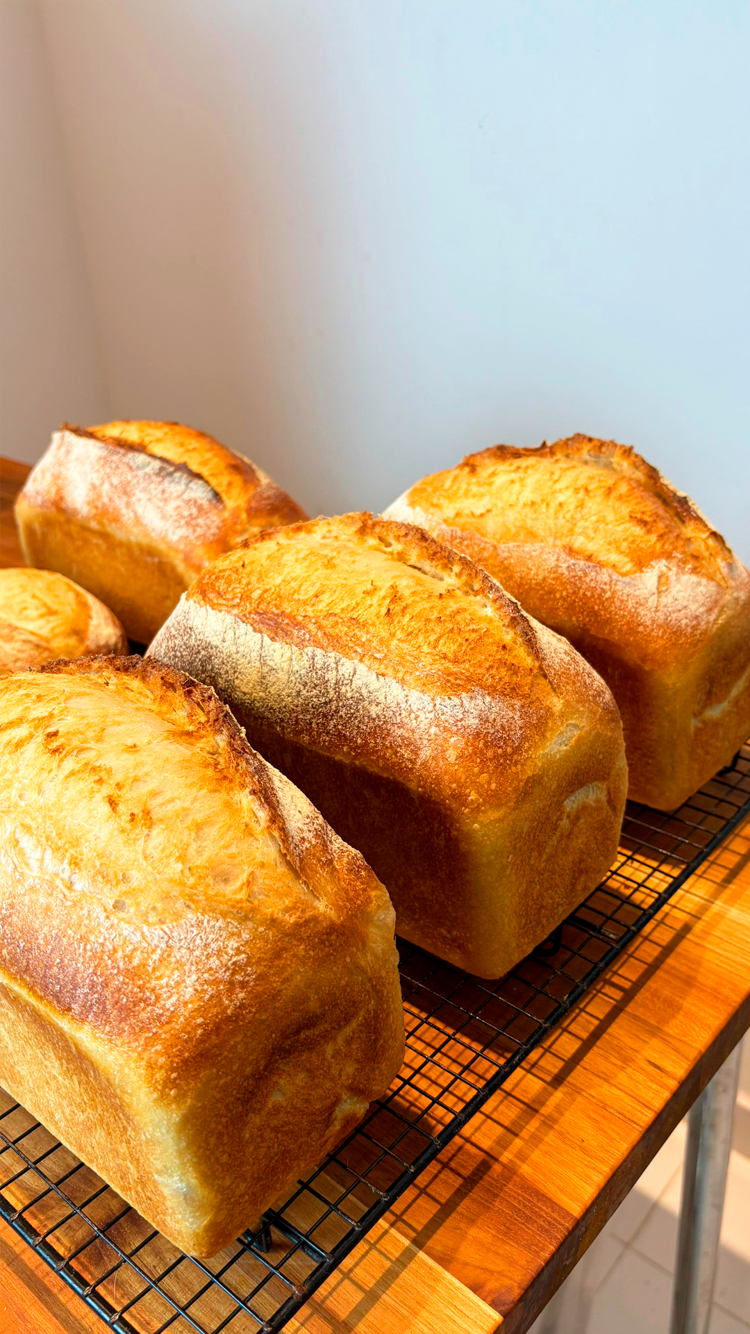 Pão sourdough de fermentação natural